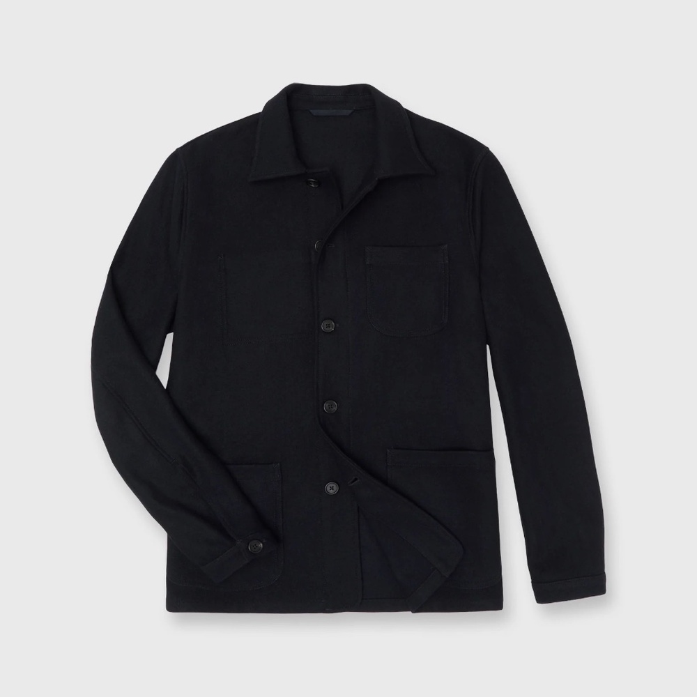 Sid Mashburn Chore Jacket size Small in Navy Wool Melton NWT